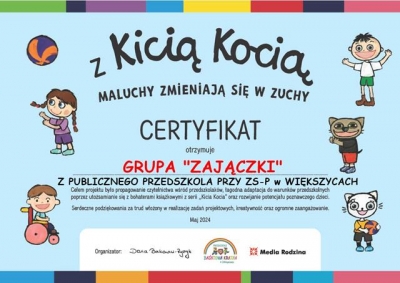 „Z Kicią Kocią maluchy zmieniają się w zuchy”