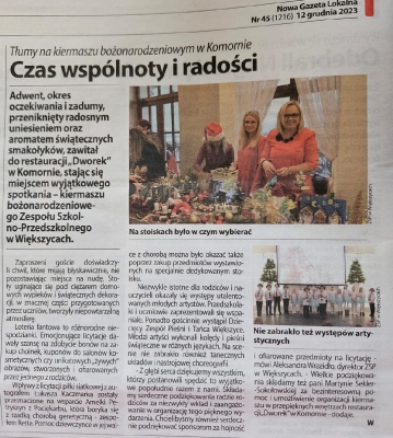 Gazeta lokalna grudzień 2023