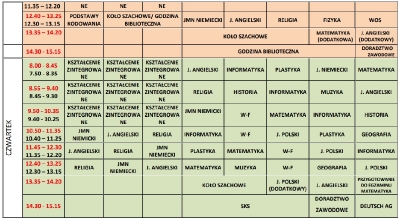 plan lekcji od 13.09.2021r.