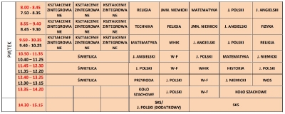 plan lekcji od 13.09.2021r.