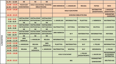 plan lekcji od 13.09.2021r. nowy