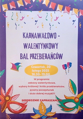 Karnawałowo  - walentynkowy bal 2025