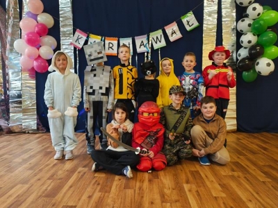Karnawałowa zabawa klas 1-3 w naszej szkole